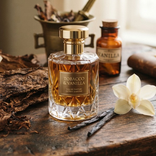 Парфюмна лукс композиция Tobacco & Vanilla за козметика и свещи 10 мл.