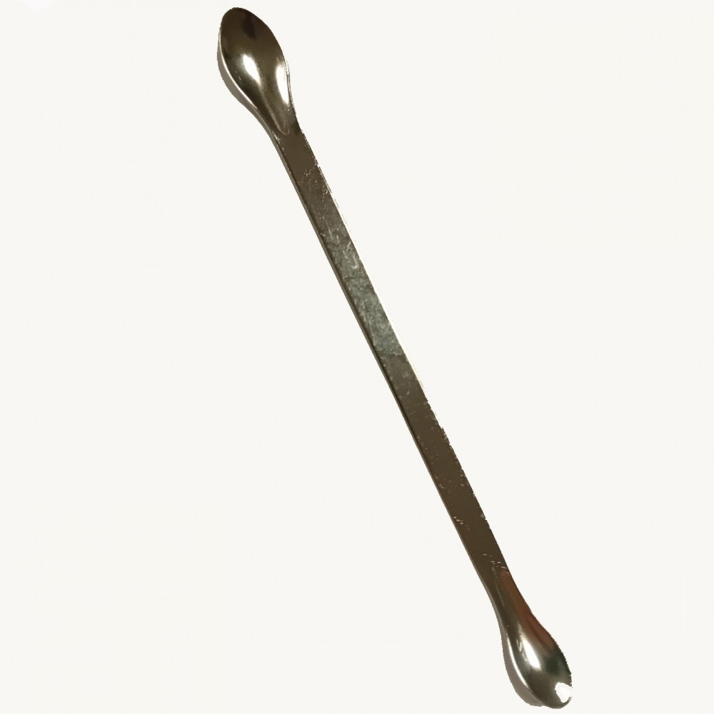 Двустранна метална шпатула за козметика 1 бр